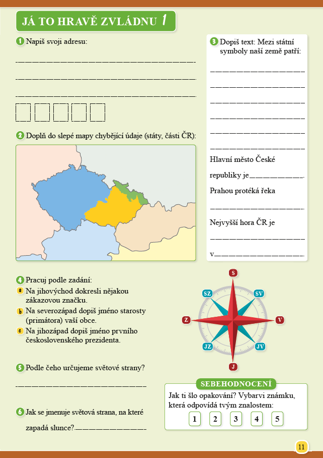 Slepá mapa - Čechy, Morava, Slezsko - opravená